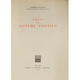 Crisi del sistema positivo - Mariano Gabriele - copertina