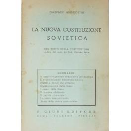 La nuova costituzione sovietica. Col testo della costituzione tradotto dal russo da Dott. Corrado Perris - Gaspare Ambrosini - copertina