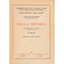 Della impresa. Disciplina delle attività professionali. Impresa in generale. Art. 2060-2134 - Luisa Riva Sanseverino - copertina