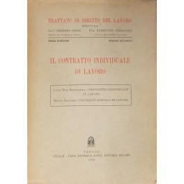 Il contratto individuale di lavoro. Contratto individuale di lavoro (Riva Sanseverino). Contratti speciali di lavoro (de Litala) - Luisa Riva Sanseverino - copertina