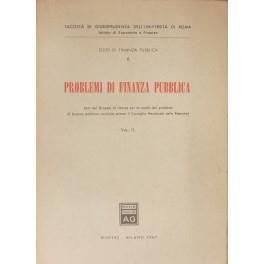 Problemi di finanza pubblica. (Atti del gruppo di ricerca per lo studio dei problemi di finanza pubblica costituito presso il Consiglio Nazionale delle Ricerche) - copertina