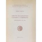 Diritto ecclesiastico italiano e comparato. Bibliografia 1973-1979