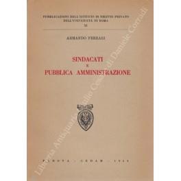 Sindacati e pubblica amministrazione - Armando Ferrari - copertina