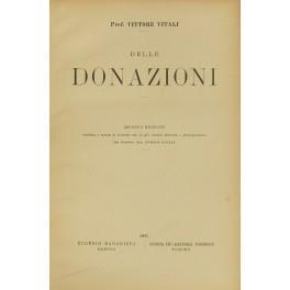 Delle donazioni - copertina