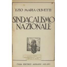 Sindacalismo nazionale. Dal riconoscimento giuridico dei sindacati allo stato organico corporativo - copertina