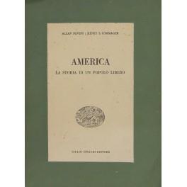 America la storia di un popolo libero. a cura di F. Mattioli - Allan Nevins - copertina