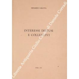 Interessi diffusi e collettivi - Beniamino Caravita - copertina