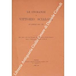 Le onoranze a Vittorio Scialoja (27 aprile 1933 - XI) - Francesco Ercole - copertina
