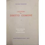 Lezioni di diritto comune. Vol. I (unico pubblicato)