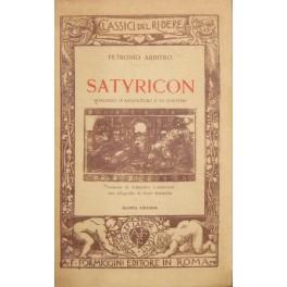 Satyricon. Romanzo d'avventure e di costumi. Versione di Umberto Limentani con xilografie di Gino Barbieri - Arbitro Petronio - copertina