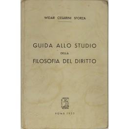 Guida allo studio della filosofia del diritto - Widar Cesarini Sforza - copertina