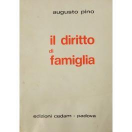 Il diritto di famiglia - Augusto Pino - copertina