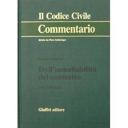 Dell'annullabilità del contratto. Artt. 1425-1426 - Massimo Franzoni - copertina