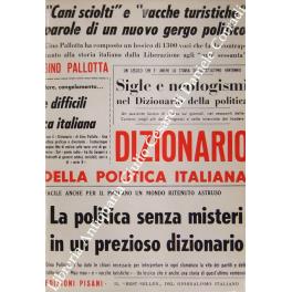 Dizionario della politica italiana - Gino Pallotta - copertina
