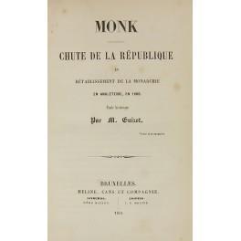 Monk. Chute de la Republique et retablissement de la monarchie en Angleterre en 1660. Etude Historique - copertina