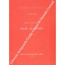 Della condanna nelle Legis Actiones - Giuseppe Brini - copertina