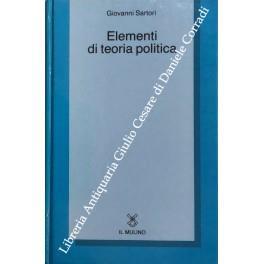 Elementi di teoria politica - Giovanni Sartori - copertina