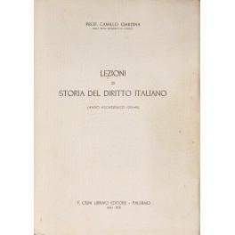 Lezioni di storia del diritto italiano. (Anno accademico 1939-40) - copertina