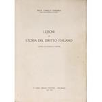 Lezioni di storia del diritto italiano. (Anno accademico 1939-40)