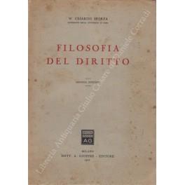 Filosofia del diritto - Widar Cesarini Sforza - copertina