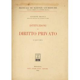 Istituzioni di diritto privato - Giuseppe Branca - copertina