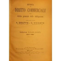 Rivista del Diritto Commerciale e del diritto generale delle obbligazioni