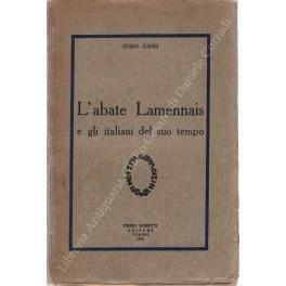 L' abate Lamennais e gli italiani del suo tempo - Guido Zadei - copertina