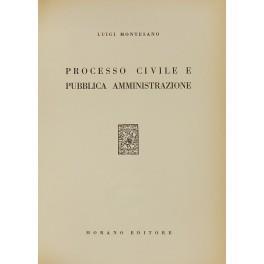 Processo civile e pubblica amministrazione - Luigi Montesano - copertina