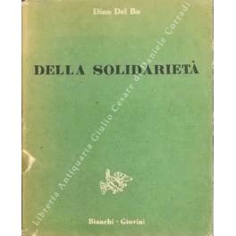 Della solidarietà - Dino Del Bo - copertina