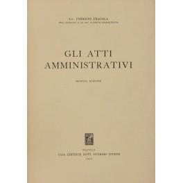 Gli atti amministrativi - Umberto Fragola - copertina