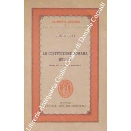 La costituzione romana del '49 note di filosofia politica - Luciano Lupi - copertina