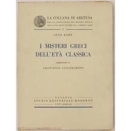 I misteri greci dell'età classica. Traduzione di Francesco Guglielmino - copertina