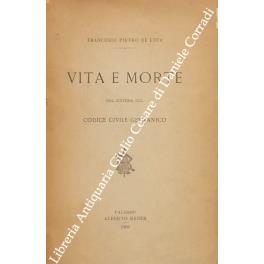 Vita e morte nel sistema del codice civile germanico - copertina