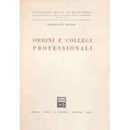 Ordini e collegi professionali - Piergiovanni Piscione - copertina
