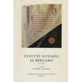 Statuti notarili di Bergamo (Secolo XIII) - copertina