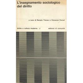 L' insegnamento sociologico del diritto - Renato Treves - copertina