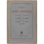 Rivista di Diritto Processuale. Annata 1956. Diretta da: Francesco Carnelutti, Giuseppe Chiovenda, Piero Calamandrei, Enrico Tullio Liebman. Anno XI (Seconda Serie)