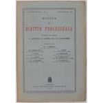 Rivista di Diritto Processuale. Annata 1967. Diretta da: Francesco Carnelutti, Giuseppe Chiovenda, Piero Calamandrei, Enrico Tullio Liebman. Anno XXII (Seconda Serie)