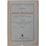 Rivista di Diritto Processuale. Annata 1971. Diretta da: Francesco Carnelutti, Giuseppe Chiovenda, Piero Calamandrei, Enrico Tullio Liebman. Anno XXVI (Seconda Serie)