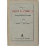 Rivista di Diritto Processuale. Annata 1978. Diretta da: Francesco Carnelutti, Giuseppe Chiovenda, Piero Calamandrei, Enrico Tullio Liebman. Anno XXXIII (Seconda Serie)