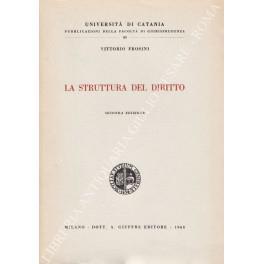 La struttura del diritto - Vittorio Frosini - copertina
