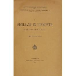I siciliani in Piemonte nel Secolo XVIII - copertina
