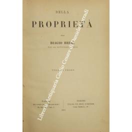 Della proprietà - Biagio Brugi - copertina