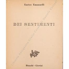 Dei sentimenti - Enrico Emanuelli - copertina