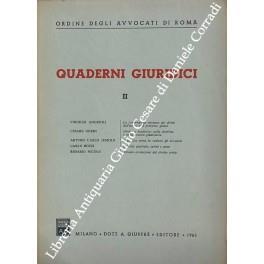 Quaderni Giuridici II - Virgilio Andrioli - copertina