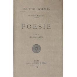 Poesie. A cura di Gerolamo Lazzeri - Giovanni Fantoni - copertina