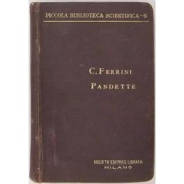 Manuale di pandette - Contardo Ferrini - copertina