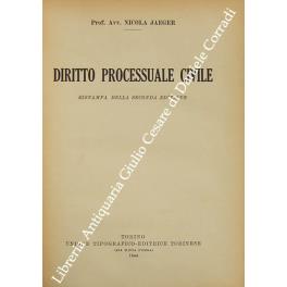 Diritto processuale civile - Nicola Jaeger - copertina