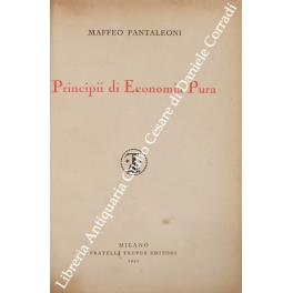 Principii di economia pura - Maffeo Pantaleoni - copertina