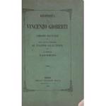 Risposta di Vincenzo Gioberti a Urbano Rattazzi sopra alcune avvertenze di Filippo Gualterio al generale Dabormida